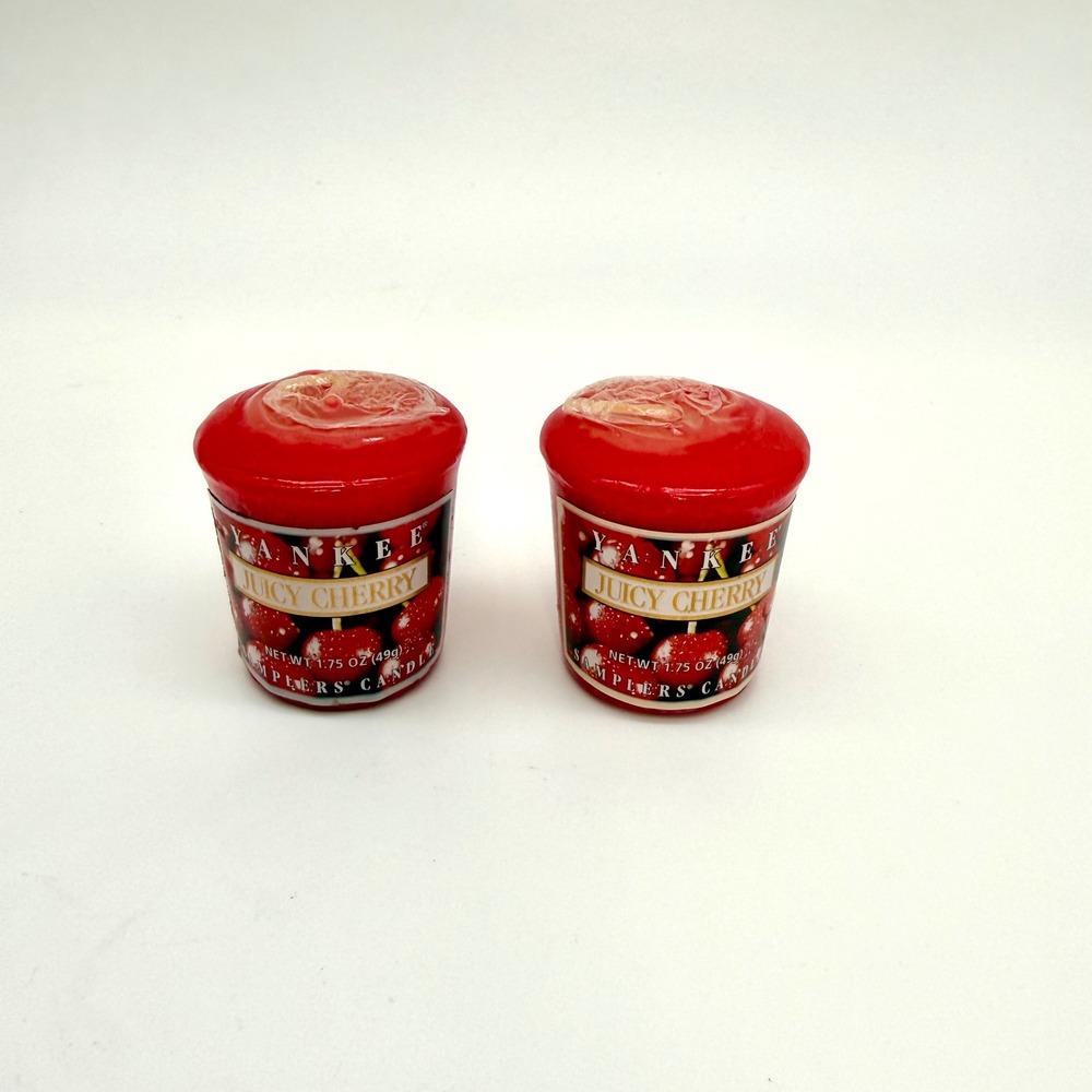 Yankee Candle Juicy Cherry Votive Candles 1.75 oz 2 Pack Retired Discontinued